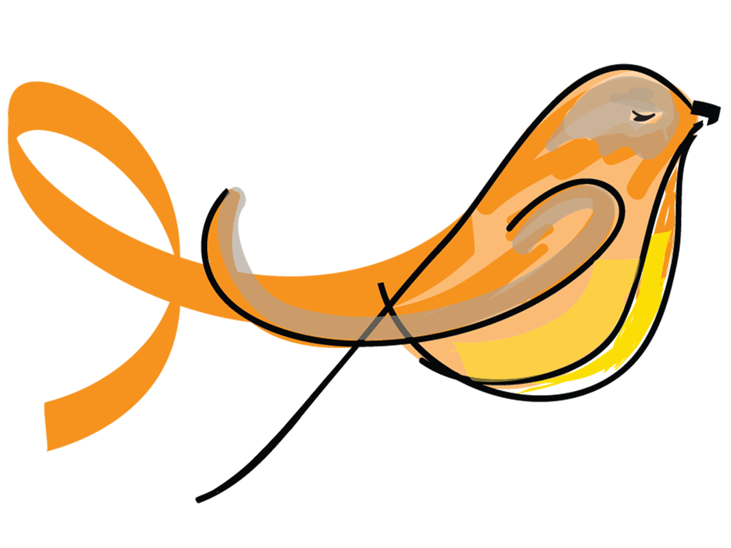 Mascote Julho Laranja